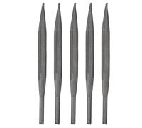 QUARKZMAN 5pcs Lime Pneumatique 3/16" x 5" (5mm x 130mm) Demi-Ronde Dent Extra Grossière Grade Industriel Outils pour Scie option Meulage Métal Polissage Fraisage Affûtage