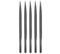 QUARKZMAN 5pcs Lime Pneumatique 3/16" x 5" (5mm x 130mm) Triangulaire Dent Extra Grossière Grade Industriel Outils Pour Scie option Meulage Métal Polissage Fraisage Affûtage