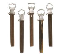 QUARKZMAN 5Pcs Outil pour Fabriquer des Poignées en Céramique, Outil D'Extrusion d'argile pour Sculpture, Formage Et Finition De Poignées De Tasses en Poterie pour Fabrication De Céramique