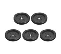 QUARKZMAN 5Pcs Passe-fils En Caoutchouc 1-1/4"(32mm) ID 1-1/2"(38mm) Double Face Pour Trous De Perçage Bouchons Ronds Pour Câblage Électrique, Noir
