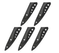 QUARKZMAN 5Pcs Protections De Lame De Couteau De Securite, Gaines Universelles En PP, Protections De Tranchant, Couvertures De Protection De Lame, Portables, Camping, Pique-Niques, Noir