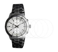 QUARKZMAN 5pcs Protections D'ecran Pour Montre En Verre Trempe 43mm 9H Haute-Alumine Anti-Rayures Hydrofuge HD Rond Crystal Pour Cadran De Smart Watch Film De Protection