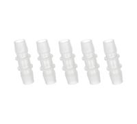 QUARKZMAN 5Pcs Raccord en Plastique À Barbeaudage, 1/2" Raccord De Tuyau À Barbeaudage Jonction Adaptateur pour Tube De Ligne De Liquide Carburant Eau, Transparent