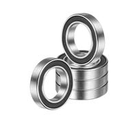 QUARKZMAN 5pcs Roulements à Billes à Gorge Profonde 6802 2RS, Roulements Rigides à Billes en Acier Chromé Joint Caoutchouc 15x24x5mm pour Moteur Électrique Machines Jardin, ABEC5