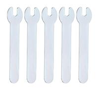 QUARKZMAN 5pcs Super Thin Open End Wrench 5mm Métrique 66mm Long 1.5mm Épaisseur Léger U-Shaped Spanner Single End Wrenches Pour Automotive Repair Furniture Assembly