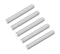 QUARKZMAN 5Pcs Tiges Filetées M12-1.75x90mm, Barres Filetées Goujons, Vis Longues 304 Acier Inoxydable Quincaillerie pour U-Bolts, Ancres, Colliers, Crochets, Argenté