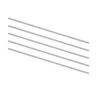 QUARKZMAN 5Pcs Tiges Rondes en Acier, 1,7mm x 100mm en Acier Rapide (HSS) pour Tour à Métaux, pour Arbres, Engrenages, Perceuses, Tours, Machines à Aléser, Bricolage Miniature