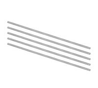 QUARKZMAN 5Pcs Tiges Rondes en Acier, 2,4mm x 150mm en Acier Rapide (HSS) pour Tour à Métaux, pour Arbres, Engrenages, Perceuses, Machines à Aléser, Tournage, Bricolage Miniature