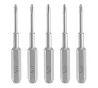 QUARKZMAN 5pcs Y00 Embout de Tournevis Tri-Wing 5/32" Tige Hexagonale 35mm/1.38" Longueur Magnétique Tête En Y à 3 Pans Acier S2 Embout de Tournevis