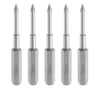 QUARKZMAN 5pcs Y000 Embout de Tournevis Tri-Wing 5/32" Tige Hexagonale 35mm/1.38" Longueur Magnétique Tête En Y à 3 Pans Acier S2 Embout de Tournevis