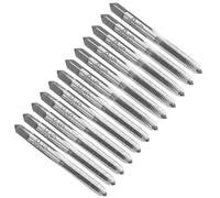 QUARKZMAN 6 Ensembles Tarauds à Main, M5 x 0.8 2B Taraud Métrique Ébaucheur et Intermédiaire à droit en Acier à Outils Allié 18CrSi, Tarauds et filières Durables pour Outil Taraudage Vis