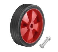 QUARKZMAN 6 Inch Roues Pour Compresseur D'Air Avec 0.5" Dia Red | Pack Of 1, Remplacement Roues Universelles Pour La Plupart Des Compresseurs D'Air, Augmentation De La Manoeuvrabilité