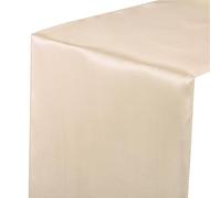 QUARKZMAN 6 Paquet Satin Table Coureur, 12x 108 Pouce Lisse Soie Tissu Table Chemin pour Mariage, Anniversaire, Banquet , Fête, Décoration, Champagne