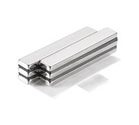 QUARKZMAN 6 Pcs Aimant Autocollant Rectangulaire 60x10x4mm Aimants Extra Puissants Petits Plats Fixation Magnétique pour Bureaux, Tableaux Magnétiques, Armoires de Cuisine, Artisanat