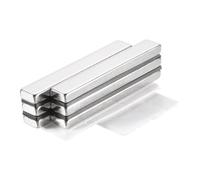 QUARKZMAN 6 Pcs Aimant Autocollant Rectangulaire 60x10x5mm Aimants Extra Puissants Petits Plats Fixation Magnétique pour Bureaux, Tableaux Magnétiques, Armoires de Cuisine, Artisanat