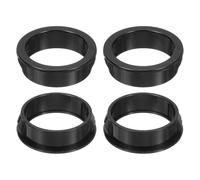 QUARKZMAN 6 Pcs Bague De Câble À Clip En Nylon Noir, Diamètre De Montage 1-3/8", Protecteur De Câble Ronde En Nylon À Clip, Bagues En Plastique Pour Câblage