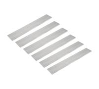 QUARKZMAN 6 Pcs Barre Plate Carrée En Aluminium, 1/4" (6mm) D'Épaisseur x 2" (50mm) De Largeur x 12" (305mm) De Longueur 6061 Plaque D'Aluminium Pleine Nouveau Stock D'Usine Argent