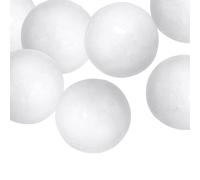 QUARKZMAN 6 Pcs Boules En Mousse Blanche 1.3 Pouce Boules En Polystyrène Lisse Pour Artisanat Décoration De Noël Mariage Fête DIY Projet Maison