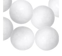 QUARKZMAN 6 Pcs Boules En Mousse Blanche 1.7 Pouce Boules En Polystyrène Lisse Pour Artisanat Décoration De Noël Mariage Fête DIY Projet Ménager