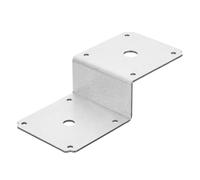 QUARKZMAN 6 Pcs Équerres En Z 6.5"x3"x1.5" Argent
