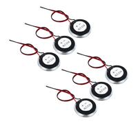 QUARKZMAN 6 Pcs Haut-Parleurs Petits 2W 8 Ohm Coque Métallique 120mm | Haut-Parleur Rond Interne Micro Aimant, Avec Fil, Pour Mini Haut-Parleurs DVD EVD Multimédia Mobile Machine Publicitaire