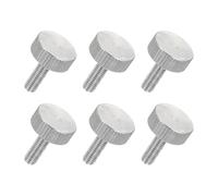 QUARKZMAN 6 PCS Vis à Oreilles à Tête Plate Moletée M5 x 16mm, 304 Acier Inoxydable Vis à Oreilles Filetées Complètes Boulons Fixations Pour Home Appliances Lighting Electronic Equipment And Industry