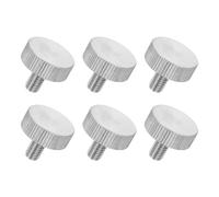 QUARKZMAN 6 Pcs Vis Moletée Plates M6 x 12mm, Vis à Main Entièrement Filetées en Acier Inoxydable 304 pour Appareils Électroménagers, Éclairage, Équipements Électroniques et Industrie