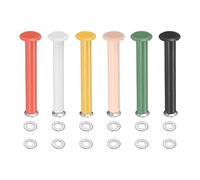 QUARKZMAN 6 Pièces attaches panneau perforé 42mm Multicolore | S'adapte aux trous de 3/16" à 13/64", pour organisation murale et atelier, crochet mural et accessoire de rangement