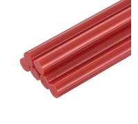 QUARKZMAN 6 Pièces Bâtons de Colle Chaude pour Pistolet, 11mm x 100mm Recharge Universelle pour Pistolet à Colle pour Bricolage, Artisanat, Réparations, Loisirs Créatifs, Décoration, Rouge