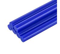 QUARKZMAN 6 Pièces Bâtons de Colle Chaude pour Pistolet, 11mm x 100mm Recharge Universelle pour Pistolet à Colle pour Bricolage, Réparations, Loisirs Créatifs, Décoration, Bleu Vif