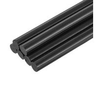 QUARKZMAN 6 Pièces Bâtons de Colle Chaude pour Pistolet, 11mm x 100mm Recharge Universelle pour Pistolet à Colle pour Bricolage, Artisanat, Réparations, Loisirs Créatifs, Décoration, Noir