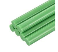 QUARKZMAN 6 Pièces Bâtons de Colle Chaude pour Pistolet, 11mm x 200mm Recharge Universelle pour Pistolet à Colle pour Bricolage, Réparations, Loisirs Créatifs, Décoration, Vert Foncé