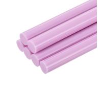 QUARKZMAN 6 Pièces Bâtons de Colle Chaude pour Pistolet, 11mm x 200mm Recharge Universelle pour Pistolet à Colle pour Bricolage, Réparations, Loisirs Créatifs, Décoration, Rose Clair