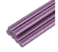 QUARKZMAN 6 Pièces Bâtons de Colle Chaude pour Pistolet, 11mm x 200mm Recharge Universelle pour Pistolet à Colle pour Bricolage, Artisanat, Réparations, Décoration, Paillette Violet