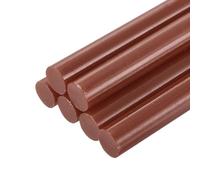 QUARKZMAN 6 Pièces Bâtons de Colle Chaude pour Pistolet, 11mm x 200mm Recharge Universelle pour Pistolet à Colle pour Bricolage, Artisanat, Réparations, Loisirs Créatifs, Décoration, Marron