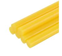 QUARKZMAN 6 Pièces Bâtons de Colle Chaude pour Pistolet, 11mm x 200mm Recharge Universelle pour Pistolet à Colle pour Bricolage, Artisanat, Réparations, Loisirs Créatifs, Décoration, Jaune
