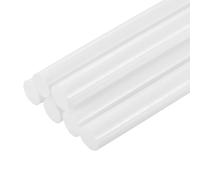 QUARKZMAN 6 Pièces Bâtons de Colle Chaude pour Pistolet, 11mm x 200mm Recharge Universelle pour Pistolet à Colle pour Bricolage, Artisanat, Réparations, Loisirs Créatifs, Décoration, Blanc