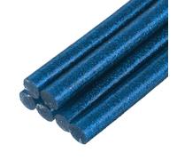 QUARKZMAN 6 Pièces Bâtons de Colle Chaude pour Pistolet, 7mm x 100mm Recharge Universelle pour Pistolet à Colle pour Bricolage, Artisanat, Réparations, Décoration, Paillette Bleu Roi