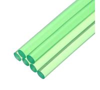 QUARKZMAN 6 Pièces Bâtons de Colle Chaude pour Pistolet, 7mm x 100mm Recharge Universelle pour Pistolet à Colle pour Bricolage, Artisanat, Réparations, Loisirs Créatifs, Vert