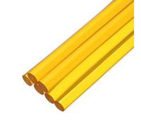 QUARKZMAN 6 Pièces Bâtons de Colle Chaude pour Pistolet, 7mm x 100mm Recharge Universelle pour Pistolet à Colle pour Bricolage, Artisanat, Réparations, Loisirs Créatifs, Jaune