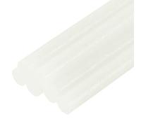 QUARKZMAN 6 Pièces Bâtons de Colle Chaude pour Pistolet, 7mm x 100mm Recharge Universelle pour Pistolet à Colle pour Bricolage, Artisanat, Réparations, Décoration, Paillette Blanc