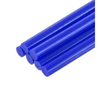 QUARKZMAN 6 Pièces Bâtons de Colle Chaude pour Pistolet, 7mm x 200mm Recharge Universelle pour Pistolet à Colle pour Bricolage, Réparations, Loisirs Créatifs, Décoration, Bleu Vif