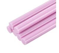 QUARKZMAN 6 Pièces Bâtons de Colle Chaude pour Pistolet, 7mm x 200mm Recharge Universelle pour Pistolet à Colle pour Bricolage, Réparations, Loisirs Créatifs, Décoration, Rose Clair