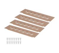 QUARKZMAN 6 X 1 inch Ouvertures De Conduit Grille D'Aération Marron