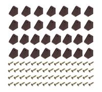 QUARKZMAN 60 Pièces Équerres d'Angle 90° 20x17,5x20mm en Plastique