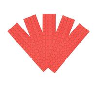 QUARKZMAN 600 Autocollants de Carreaux de Mosaïque Miniatures en Miroir Carrés de 10 x 10 mm Avec Adhésif pour la Création de Décorations de Boules Disco DIY, Rouge