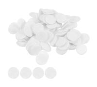 QUARKZMAN 600Pcs Cercles Ronds en Feutre, 10mm 3/8" Tampons Artisanaux en Feutre Prédécoupés, Mini Cercles en Tissu Feutré Non Tissé pour Bricolage, Couture, Finition Artisanale, Blanc