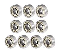 QUARKZMAN 605ZZ 5x14x5mm Billes Roulements x 10PCS Haute Carbone Acier pour Machines et Outils, [Double Scellé]