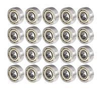 QUARKZMAN 605ZZ 5x14x5mm Billes Roulements x 20PCS Haute Carbone Acier pour Machines et Outils, [Double Scellé]