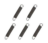 QUARKZMAN 60mm Libre Longueur Double Crochet Ressort de Traction Tension x 5 Pcs Métal Extension Hélicoïdal Ressorts pour Machines industrielles, [Noir]